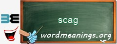 WordMeaning blackboard for scag